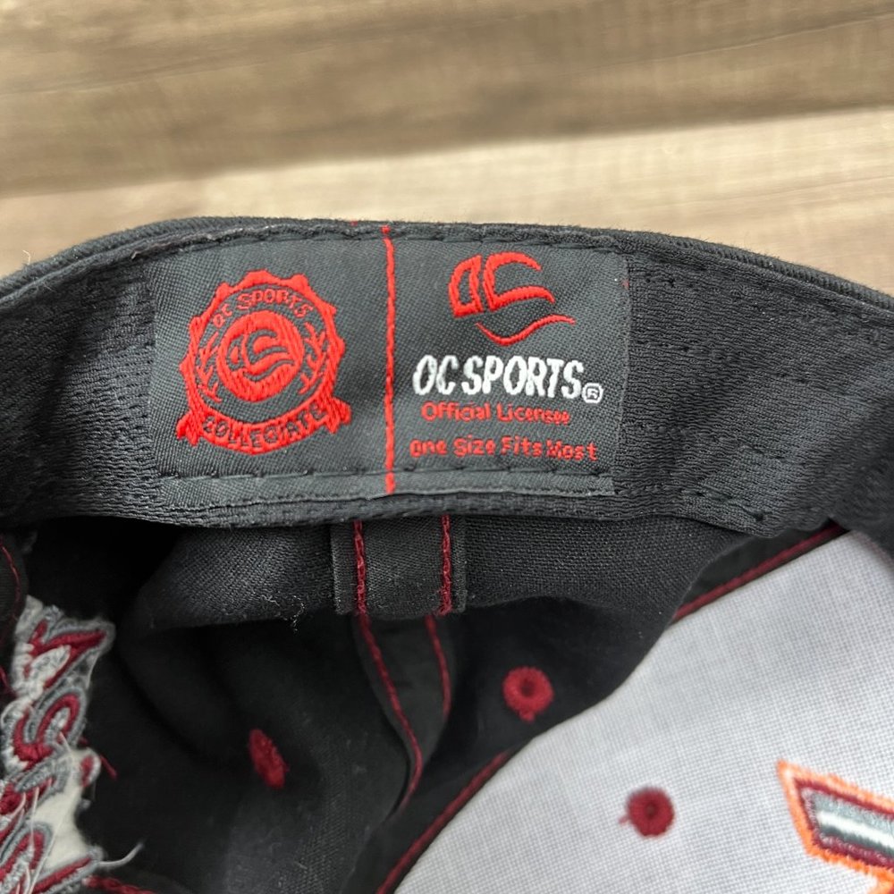 Virginia Tech OC Sports Cap Hat Black Gray Adjustable Hook and Loop OS NCAA - Picture 10 of 11